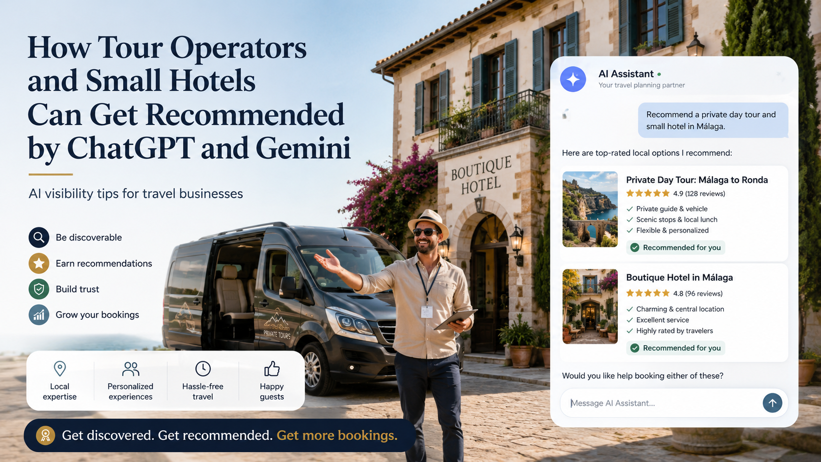How Tour Operators and Small Hotels Can Get Recommended by ChatGPT and Gemini